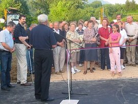 županu so prisotni pozorno prisluhnili